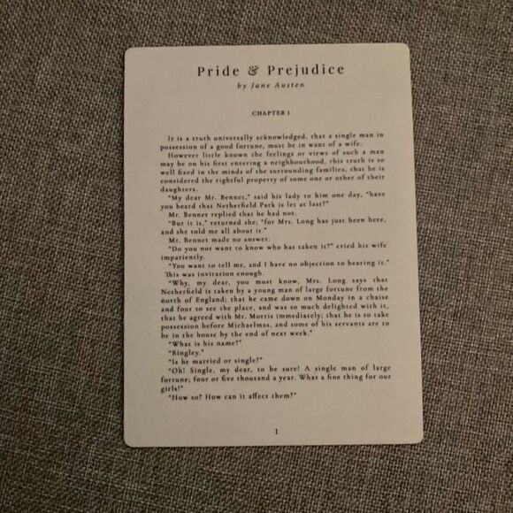 Pride and Prejudice Jane Austen Magnet - Picture 3 of 3